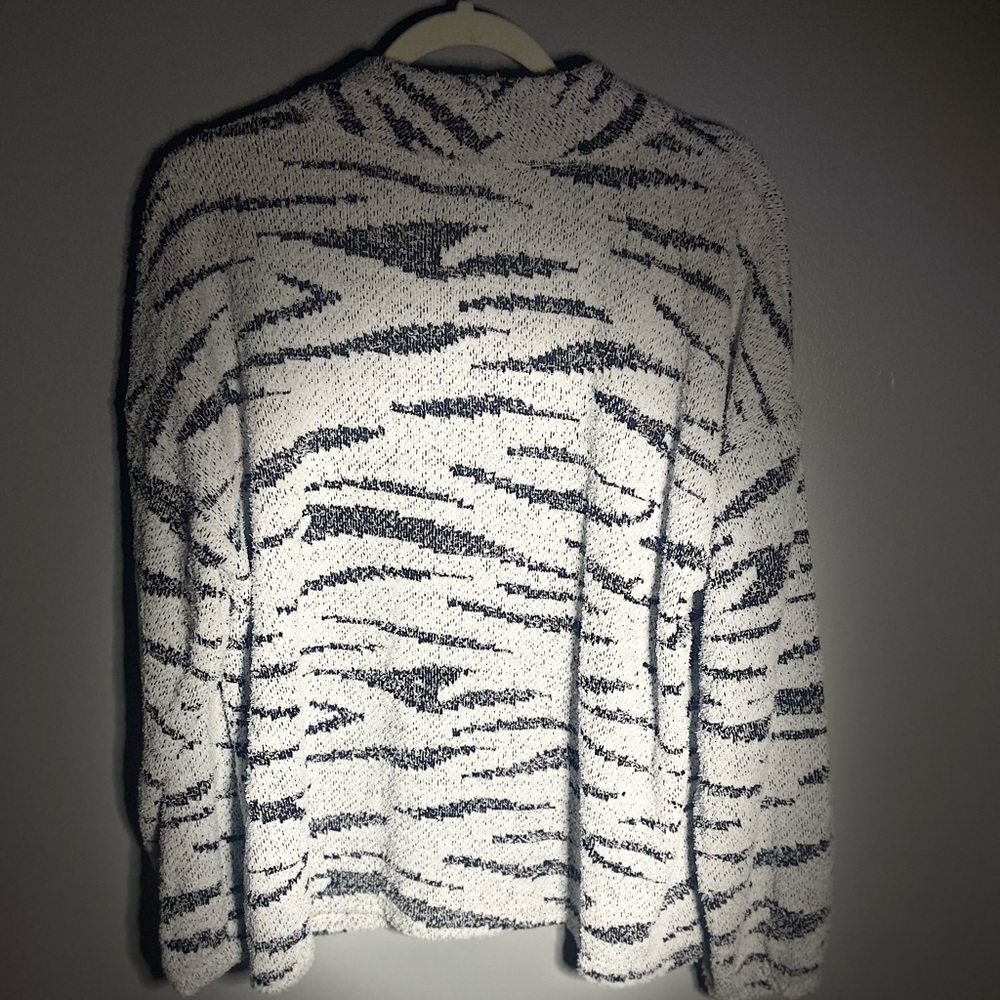 Maurices Zebra Print Fuzzy Sweater - image 3